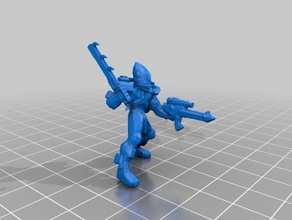 space elf striking scorpion exarch eldar 40k proxy toys games 3d print model - Mito3D