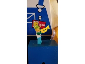 lego minifig trompeta de juguete juego accesorios 3d print model - Mito3D