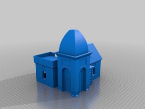 star wars legion small naboo house 1 hobby terrain 3d print model - Mito3D