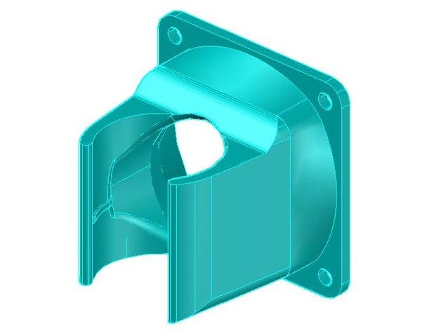 refrigerador de 40x40 mm hotend e3d v6 clone a impressora partes 3D print model - Mito3D