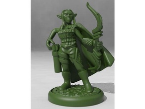elven ranger toy game accessories dd dnd dungeons dragons miniature miniatures tabletop wargaming 3d print model - Mito3D