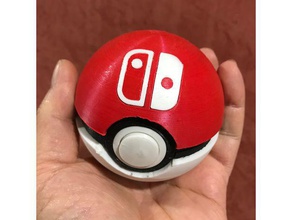fonksiyonel pok&eacuteball nintendo oyun kartuşu durum remix geçin oyuncak aksesuarlar sepeti pokeball 3d print model - Mito3D