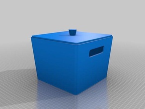 personalizable pequeño cesto de la basura 3d impresora accesorios cubo 3d print model - Mito3D