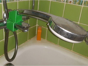 robinet de douche support la tête salle bains accessoires 3d print model - Mito3D