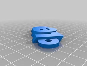 il mio personalizzato iamburnystext leo fob organizzazione 3d print model - Mito3D