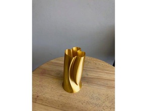 small slim vase 3d printing twisted vase