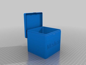 mon personnalisés à charnière de la boîte organisation 3d print model - Mito3D
