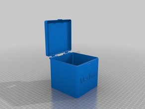 mi personalizados con bisagras cuadro v2 tapa organización 3d print model - Mito3D