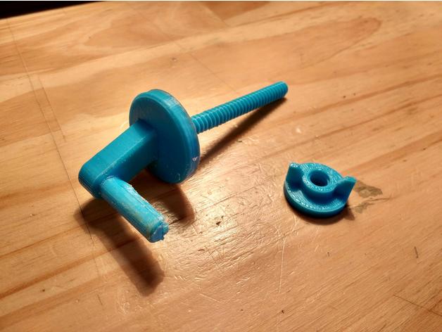 bisagra tornillo tapa inodoro ariel bathroom hinge screw toilet seat 3D print model - Mito3D