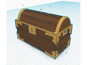 ultima online uo inspired wood chest 28mm d&d pathfinder toy game accessories dd frostgrave furniture heroquest kiste miniature tinkercad treasure truhe ultimaonline warhammer quest 3d print model - Mito3D