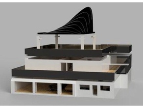 micro de casa moderna 3d impressão 3d print model - Mito3D