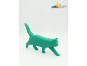 magnetische Katze Spielzeug Tiere low-poly lowpoly 3d print model - Mito3D