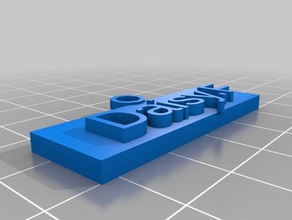my customized name tag keychain keychains 3d print model - Mito3D