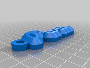 il mio nome personalizzato portachiavi organizzazione 3d print model - Mito3D