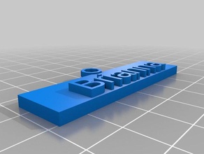 mi nombre personalizado etiqueta de llavero llaveros 3d print model - Mito3D
