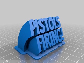 pistol office customized 3d print model - Mito3D
