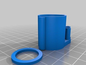 waterblock e3dv6 printer extruders 3d print model - Mito3D