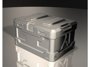 tampa do caixote 1 tampo de material entre caixão versões edifícios estruturas 25mm o infinito infinity jogo mesa wargaming 3d print model - Mito3D