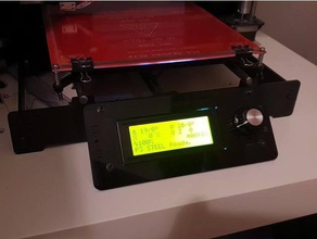 geeetech i3 pro -&gt p3 çelik ekran monte edin 3d yazıcı parçalar lcd2004 lcd p3steel prusa 3d print model - Mito3D