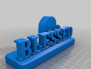 blessed 3d printing christmas gift heart valentines day love mothers statue 3d print model - Mito3D