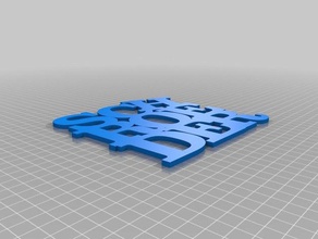 mon personnalisés variable mot sculpture schroeder sculptures 3d print model - Mito3D