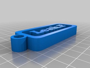 mi personalizados personalizable nombre de la etiqueta llaveros 3d print model - Mito3D