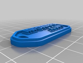 info wars keychain keychains customized 3d print model - Mito3D