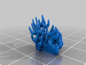 coral 2 a arte lâmpada orgânica planta escultura 3d print model - Mito3D