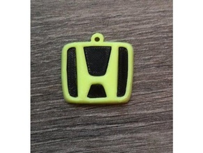 honda porte-clés remix les pièces de monnaie badges 3d print model - Mito3D