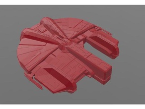 classe dynamique de la lumière cargo d'ébène hawk x-wing miniatures à l'échelle jouet jeu accessoires les chevaliers vieille kotor star wars xwing 3d print model - Mito3D