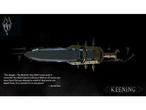 skyrim sonido video juegos bethesda cosplay accesorios prop de arma elder scrolls daga elemento espada 3d print model - Mito3D