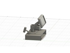 ponto de venda computador Impressora 3d pdv no pos 3d print model - Mito3D