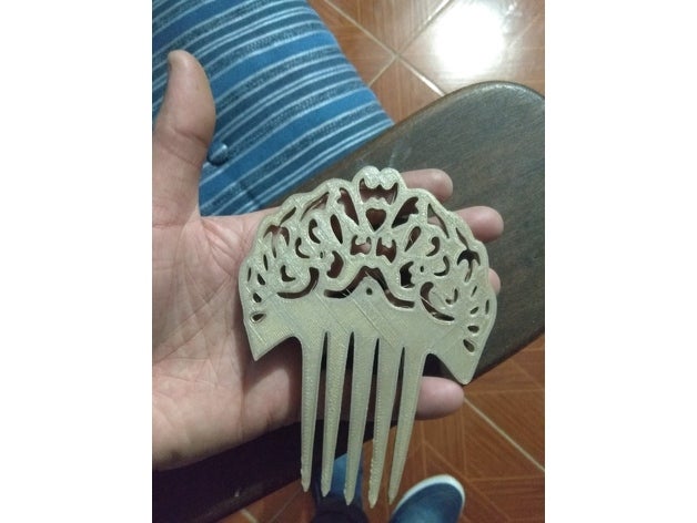 antique comb peineta antigua accessories camb old peine antiguo penineta 3D print model - Mito3D