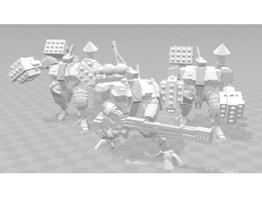 l'espace communiste lourd battlesuit de l'équipe modèle les robots 3d print model - Mito3D