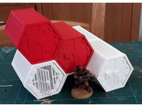 deployable cargo additions props 28mm 40k scifi 3d print model - Mito3D