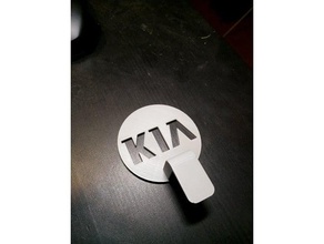 kia logo coffee stencil kitchen dining 3d print model - Mito3D