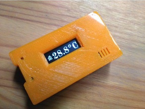 thermomètre esp8266 oled-affichage l'électronique 3d print model - Mito3D