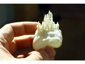 hermit crab shell tower pets art castle 3d print model - Mito3D