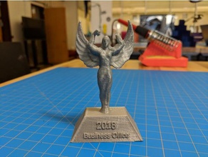 business office 2018 personalizzabile muscoloso trofeo blender cuocere tutorial sculture premio customizer regalo 3d print model - Mito3D