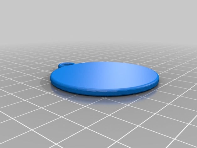round keyringkeychain base keychains 3d 3D print model - Mito3D