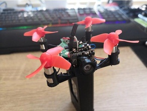 improved eachine e013 frame diy e010 whoop micro quadcopter minimalist tiny 3d print model - Mito3D