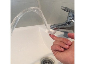 tap fountain easy print bathroom water 3d print model - Mito3D