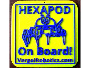 vorpale hexapode conseil signer la robotique bébé à bord 3d print model - Mito3D
