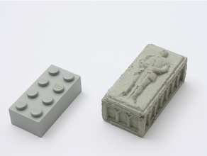 chevalier sarcophage de béton jouet jeu accessoires donjon miniature la moisissure dessus table tombeau 3d print model - Mito3D