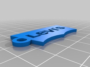 levis keychain 3d printing logo marque 3d print model - Mito3D