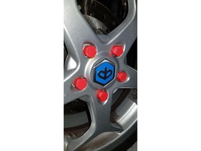 i dadi del coperchio piaggio mp3 couvre boulon automotive scooter 3d print model - Mito3D