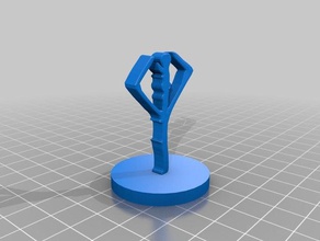 pelo sangue de caçadores runas suporte esculturas 3d print model - Mito3D
