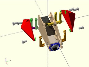 cyclops flippy bot mechanical toys toy robot walking 3d print model - Mito3D