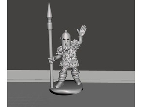 firbolg spearman toy game accessories dnd dungeons dragons miniature spear man 3d print model - Mito3D