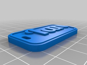 ian tag keychains customized 3d print model - Mito3D